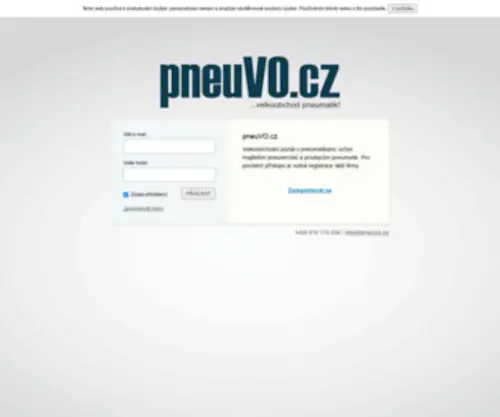 Pneuvo.cz(Velkoobchod pneumatik) Screenshot