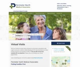 PNFM.com(Perimeter North Medical Associates) Screenshot
