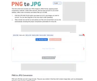 PNG2JPG.com(PNG to JPG) Screenshot