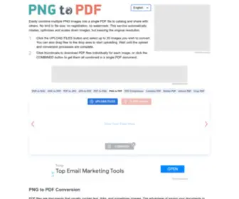 PNG2PDF.com(PNG to PDF) Screenshot