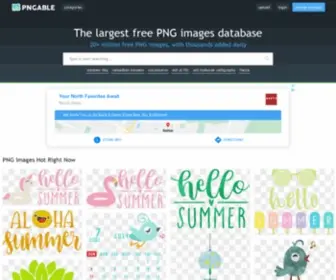 PNGable.com(Free To Download Transparent PNG Images) Screenshot