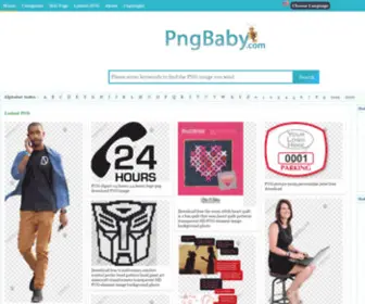 PNGbaby.com(Download free transparent PNG elements) Screenshot