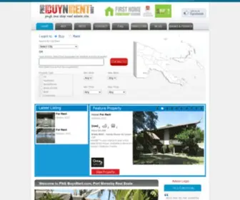 PNGbuynrent.com(Port Moresby Real Estate) Screenshot