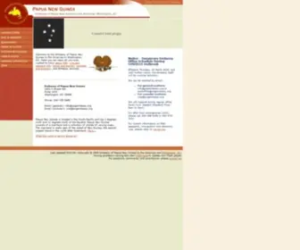 PNGembassy.org(Embassy of Papua New Guinea to the Americas) Screenshot