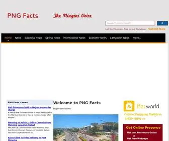 PNGfacts.com(Papua New Guinea Online) Screenshot