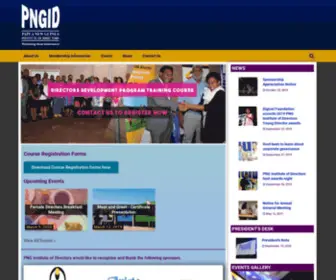 PNGid.org.pg(PNG Institute of Directors) Screenshot