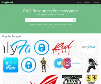 PNGleaf.com(Find your perfect free PNG resources) Screenshot