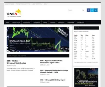 PNGX.com.pg(PNG's National Stock Exchange) Screenshot