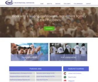 Pniinternationalcorp.com(Manpower & Recruitment Agency in the Philippines) Screenshot