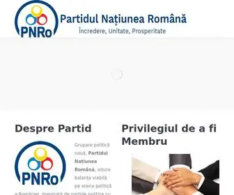 Pnro.ro(Partidul Națiunea Română) Screenshot