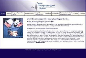 PNSLLC.com(Neuromonitoring) Screenshot