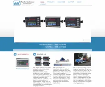 Pntinc.com(On-board scales Weight Indicators Load cells Air scales) Screenshot