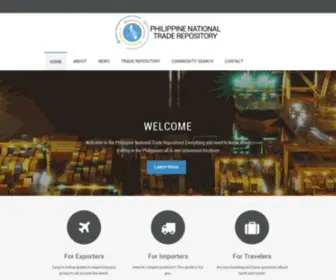 PNTR.gov.ph(Philippine national trade repository (pntr)) Screenshot
