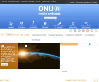 Pnuma.org(Programa de Naciones Unidas para el Medio Ambiente) Screenshot