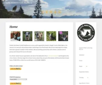 PNWCDR.org(Pacific Northwest Cattle Dog Rescue) Screenshot