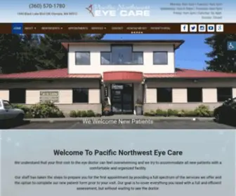 Pnweyecare.com(Optometrist in Olympia) Screenshot