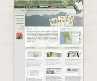 PNwherbaria.org(Consortium of Pacific Northwest Herbaria) Screenshot