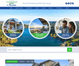 PNwtownsandsound.com(PNW Towns & Sound Realty) Screenshot