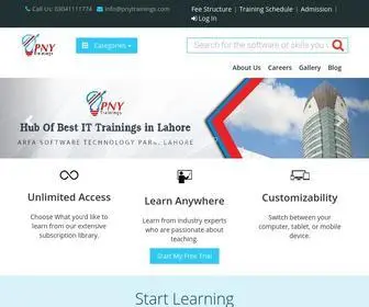 PNYtrainings.com(PNY Trainings Arfa Software Technology Park Lahore) Screenshot