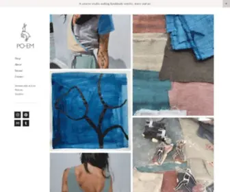 PO-EM.info(Brooklyn based creative studio by artist & designer Carla Venticinque) Screenshot