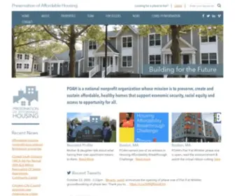 Poah.org(Preservation of Affordable Housing) Screenshot