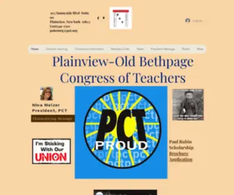 Pobct.org(Plainview-Old Bethpage Congress) Screenshot