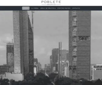 Poblete.com.mx(Poblete Abogados) Screenshot