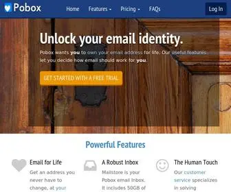 Pobox.com(Pobox Lifetime Email) Screenshot