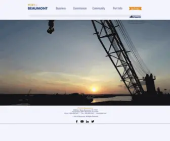 Pobtx.com(Port of Beaumont) Screenshot