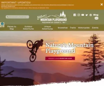 Pocahontascountywv.com(Nature’s Mountain Playground) Screenshot