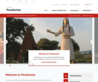 Pocahontasiowa.com(City of Pocahontas) Screenshot