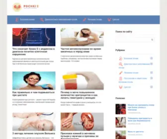 Pochki2.ru(сайт о почечных заболеваниях) Screenshot