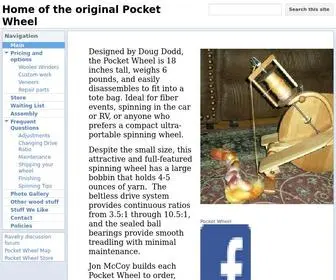 Pocket-Wheel.com(Home of the original Pocket Wheel) Screenshot