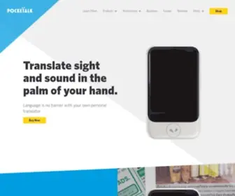 Pocketalk.net(Translate sight and sound in the palm of your hand with Pocketalk. Language) Screenshot