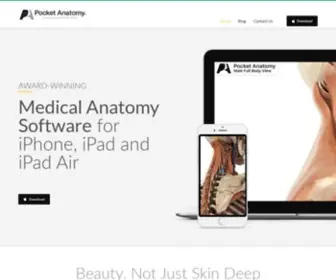 Pocketanatomy.com(Medical Anatomy Software) Screenshot