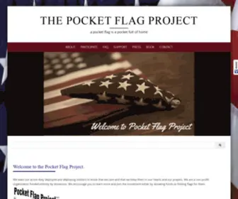 Pocketflagproject.com(A pocket flag is a pocket full of home) Screenshot