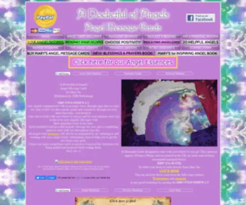 Pocketfulofangels.com(Angel Cards) Screenshot