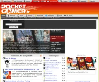 Pocketgamer.fr(Le premier site Web de jeux vidéo mobiles et portables au monde) Screenshot