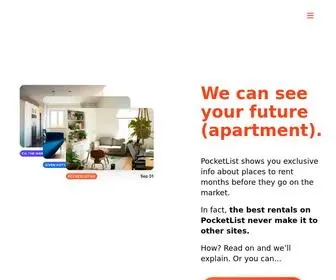 Pocketlist.app(Find your next rental months before it’s listed) Screenshot