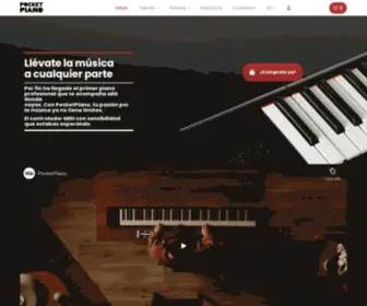 Pocketpiano.com(A portable professional piano) Screenshot