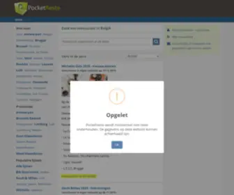 Pocketresto.be(Alle restaurants vind je op) Screenshot