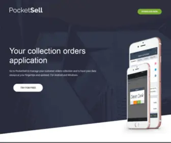 Pocketsell.com(Raccolta ordini e vendite per Android) Screenshot