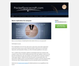 Pocketspacecraft.com(Pocketspacecraft) Screenshot