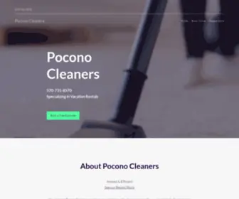 Poconocleaners.com(Pocono Cleaners) Screenshot