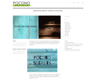 Poconosecrets.com(Pocono Secrets) Screenshot