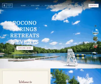 Poconosretreatcenter.com(Pocono Springs Camp Retreat Center) Screenshot