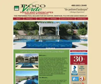 Pocoverde.com(Poco Verde Pools and Landscape Inc) Screenshot