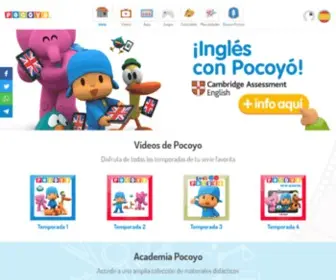 Pocoyo.com(Web Oficial de Pocoyo En Español) Screenshot