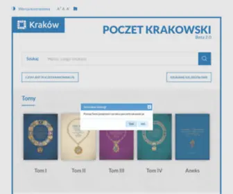 Poczetkrakowski.pl(Poczet Krakowski) Screenshot