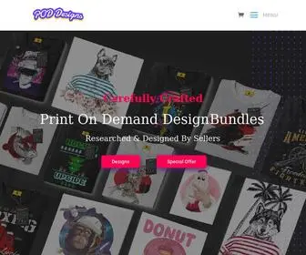 Pod-Designs.com(HOT Selling Print On Demand Designs) Screenshot